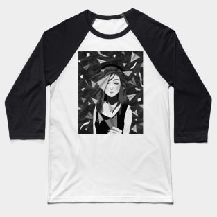 Paper airplanes - B&W Baseball T-Shirt